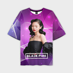 Футболка оверсайз мужская BlackPink Jennie, цвет: 3D-принт