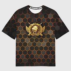 Футболка оверсайз мужская Згип gold logo, цвет: 3D-принт