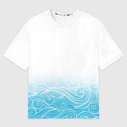 Футболка оверсайз мужская Гинтама текстура, цвет: 3D-принт