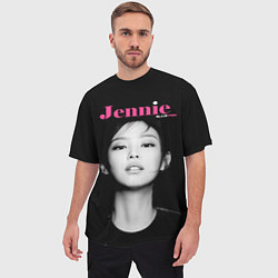 Футболка оверсайз мужская Blackpink Jennie Portrait, цвет: 3D-принт — фото 2