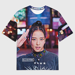 Футболка оверсайз мужская Jisoo blackpink, цвет: 3D-принт