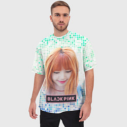 Футболка оверсайз мужская Lisa Blackpink, цвет: 3D-принт — фото 2