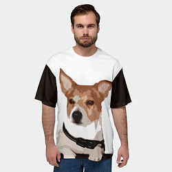Футболка оверсайз мужская Джек-рассел терьер, цвет: 3D-принт — фото 2