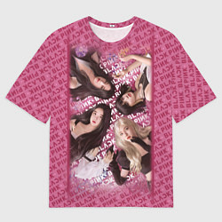 Футболка оверсайз мужская Blackpink девушки, цвет: 3D-принт