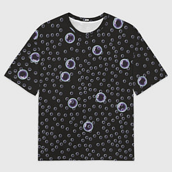 Футболка оверсайз мужская Пузырьки, цвет: 3D-принт