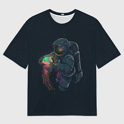 Мужская футболка оверсайз Неизведанный космос