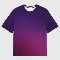 Футболка оверсайз мужская Малиновый градиент, цвет: 3D-принт