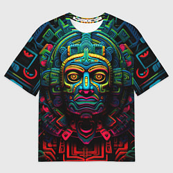 Футболка оверсайз мужская Ацтекские Боги, цвет: 3D-принт