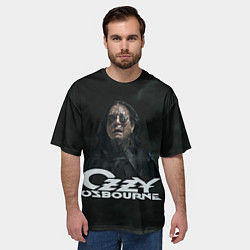 Футболка оверсайз мужская Ozzy Osbourne dark rain, цвет: 3D-принт — фото 2