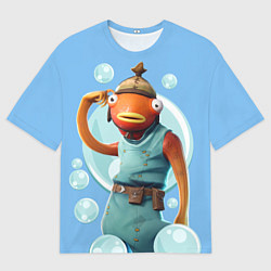 Футболка оверсайз мужская Карасьь из Фортнайт, цвет: 3D-принт