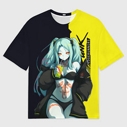 Футболка оверсайз мужская Rebecca - Cyberpunk Edgerunners, цвет: 3D-принт