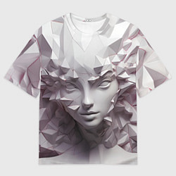 Футболка оверсайз мужская Скульптура с шипами, цвет: 3D-принт