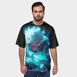 Футболка оверсайз мужская Аура киллуа - hunter x hunter, цвет: 3D-принт — фото 2