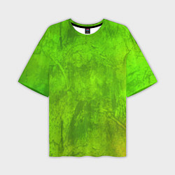 Футболка оверсайз мужская Зелёная фантазия, цвет: 3D-принт
