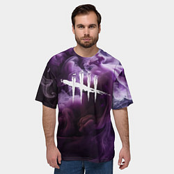 Футболка оверсайз мужская Dead By Daylight Logo Smoke, цвет: 3D-принт — фото 2