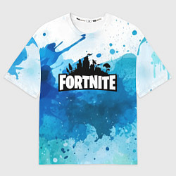 Футболка оверсайз мужская Fortnite Logo Paint, цвет: 3D-принт