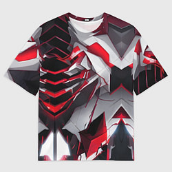 Футболка оверсайз мужская Кибернетические рёбра, цвет: 3D-принт