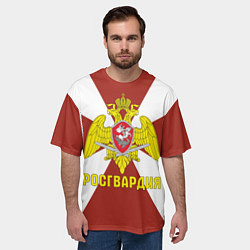 Футболка оверсайз мужская Росгвардия - герб, цвет: 3D-принт — фото 2