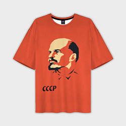 Футболка оверсайз мужская СССР Ленин жив, цвет: 3D-принт