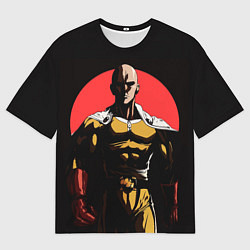 Футболка оверсайз мужская Злой Сайтама, цвет: 3D-принт