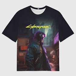 Футболка оверсайз мужская Cyberpunk 2077 - Keanu Reeves, цвет: 3D-принт