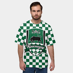 Футболка оверсайз мужская Краснодар - Футбольный Клуб, цвет: 3D-принт — фото 2