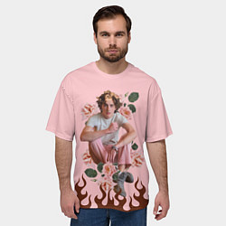 Футболка оверсайз мужская Тимоти в огне, цвет: 3D-принт — фото 2