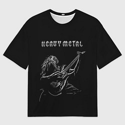 Футболка оверсайз мужская Heavy metal metalhead, цвет: 3D-принт