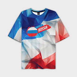 Футболка оверсайз мужская Made in Russia, цвет: 3D-принт