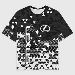 Футболка оверсайз мужская Лексус - распад, цвет: 3D-принт