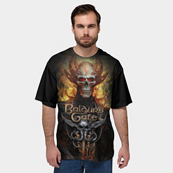 Футболка оверсайз мужская Baldurs Gate 3 diablo, цвет: 3D-принт — фото 2