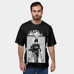 Футболка оверсайз мужская Крутая Маки - Магическая битва, цвет: 3D-принт — фото 2