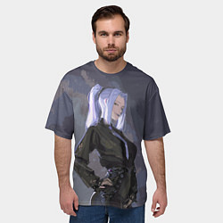Футболка оверсайз мужская Мей Мей - Магическая битва, цвет: 3D-принт — фото 2