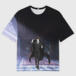 Футболка оверсайз мужская Дазай - великий из бродячих псов, цвет: 3D-принт