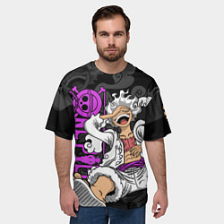 Футболка оверсайз мужская One piece - Gear 5- purple, цвет: 3D-принт — фото 2