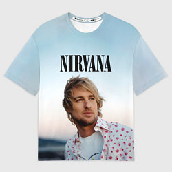 Футболка оверсайз мужская Тру фанат Nirvana, цвет: 3D-принт