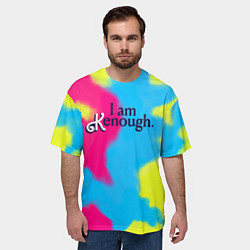 Футболка оверсайз мужская I Am Kenough Tie-Dye, цвет: 3D-принт — фото 2