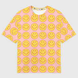 Футболка оверсайз мужская Smiley, цвет: 3D-принт
