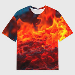 Футболка оверсайз мужская Магма, цвет: 3D-принт