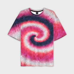 Футболка оверсайз мужская Tie-Dye дизайн, цвет: 3D-принт