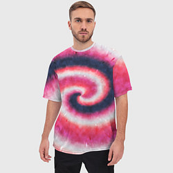 Футболка оверсайз мужская Tie-Dye дизайн, цвет: 3D-принт — фото 2