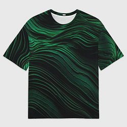 Футболка оверсайз мужская Dark green texture, цвет: 3D-принт