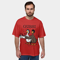 Футболка оверсайз мужская Гусси из криминального чтиво, цвет: 3D-принт — фото 2