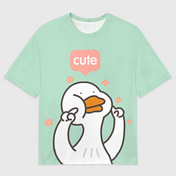 Футболка оверсайз мужская Dear goose - кавайный, цвет: 3D-принт