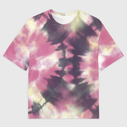 Футболка оверсайз мужская Tie-Dye дизайн, цвет: 3D-принт