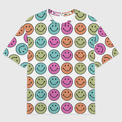 Мужская футболка оверсайз Smiley face