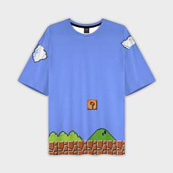 Мужская футболка оверсайз Первый уровень Марио