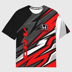 Футболка оверсайз мужская Honda - CR-V - геометрия, цвет: 3D-принт
