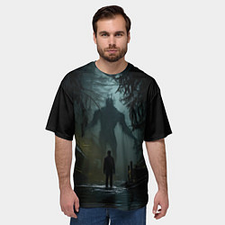Футболка оверсайз мужская Болотная тварь, цвет: 3D-принт — фото 2