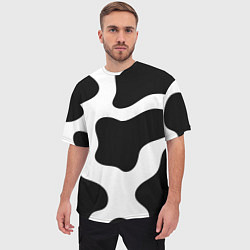 Футболка оверсайз мужская Кожа коровы, цвет: 3D-принт — фото 2